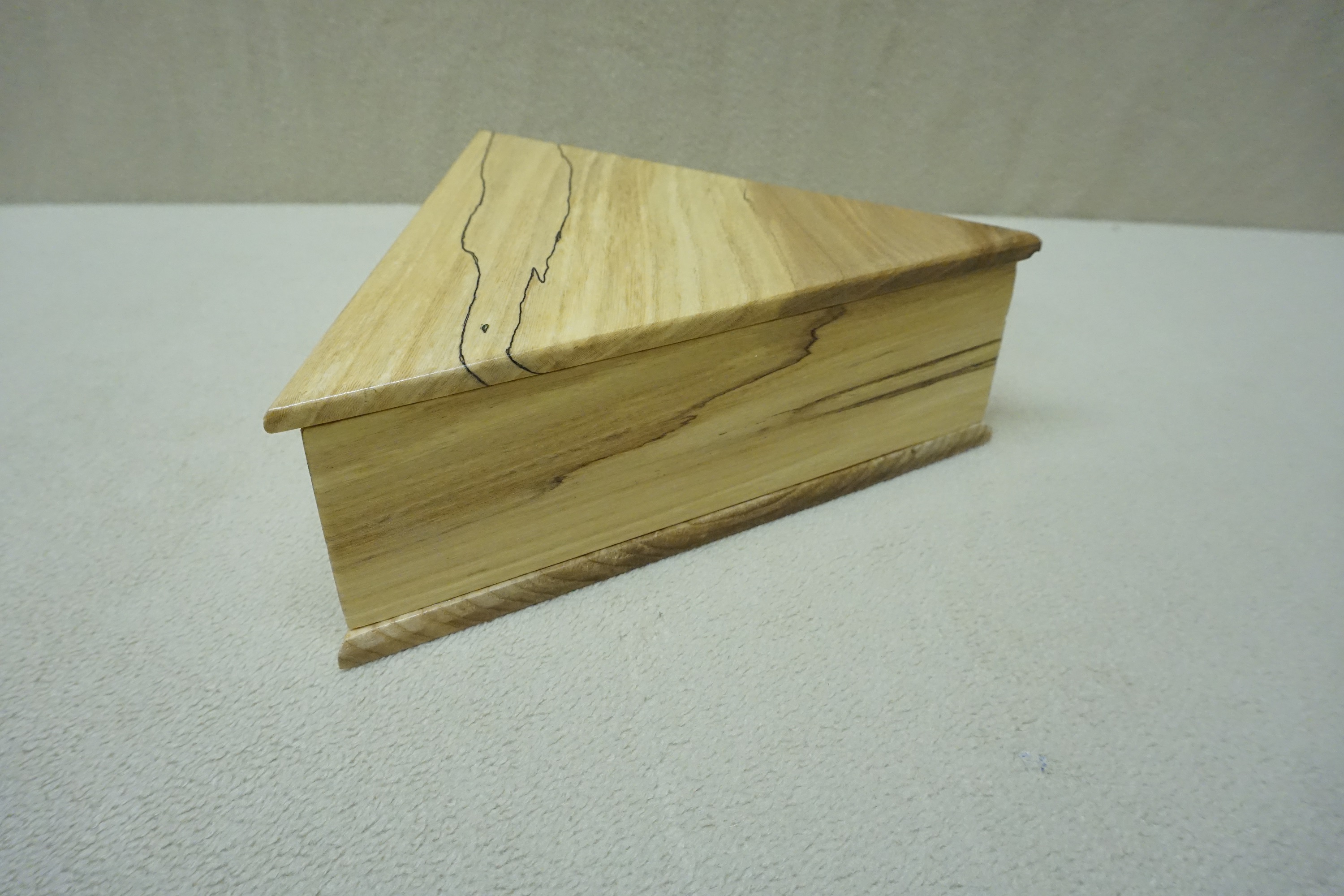 Spalted Triangle Box Ws Woodmasters