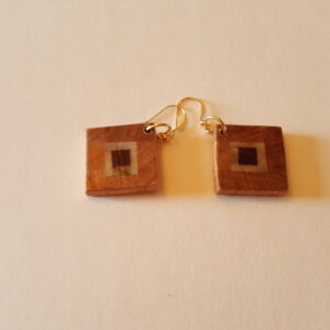 Cherry Wood Earrings (20-03)