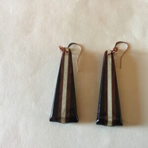 Triangle Wood Earrings- 3 Colors (20-01)