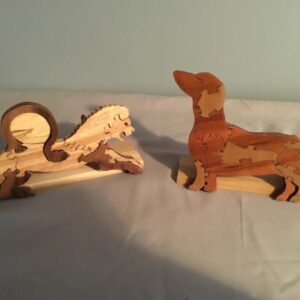 Dog and Lion Wood Puzzles