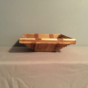 Square Collapsible Wood Bowl (1e)